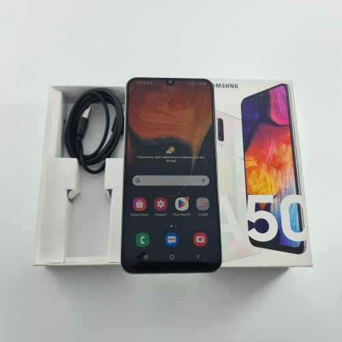 Смартфон Samsung Galaxy A50 (A505F) 128Gb White (SM-A505FZWQSEK) USED **