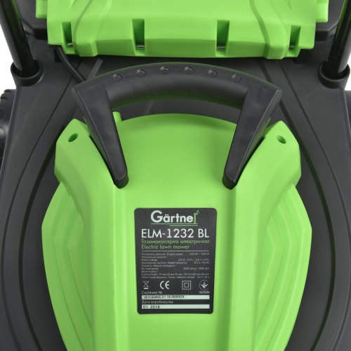 Газонокосарка мережева Gartner ELM-1232 S2 BL, 1200Вт, 32см, 35л, 25-50мм (852100)
