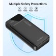 Зовнішній акумулятор Powerbank Choetech B729, 20000mAh, PD 22.5W, чорний (B729-BK)
