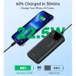 Зовнішній акумулятор Powerbank Choetech B729, 20000mAh, PD 22.5W, чорний (B729-BK)