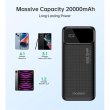 Зовнішній акумулятор Powerbank Choetech B729, 20000mAh, PD 22.5W, чорний (B729-BK)