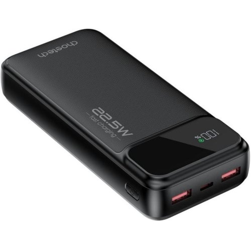 Зовнішній акумулятор Powerbank Choetech B729, 20000mAh, PD 22.5W, чорний (B729-BK)