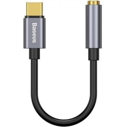 Перехiдник Baseus Type-C Male to 3.5mm Female Adapter L54, Deep Grey