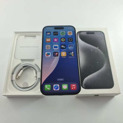 Смартфон iPhone 15 Pro 128GB Black Titanium,Model A3102 USED **