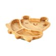 Тарілка дитяча Miniland Frog, секційна, бамбукова, на присосці (89472)