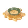 Тарілка дитяча Miniland Frog, секційна, бамбукова, на присосці (89472)