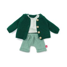 Комплект одягу для ляльок Miniland, штани, кофта і жакет, 38см (31565)