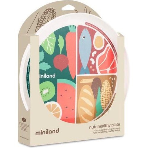 Тарілка дитяча Miniland Nutrihealthy (89422)