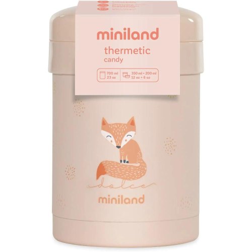 Термос харчовий Miniland Thermetic Candy, 700мл, з двома контейнерами (89442)