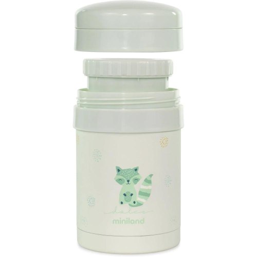 Термос харчовий Miniland Thermetic Mint, 700мл, з двома контейнерами (89441)