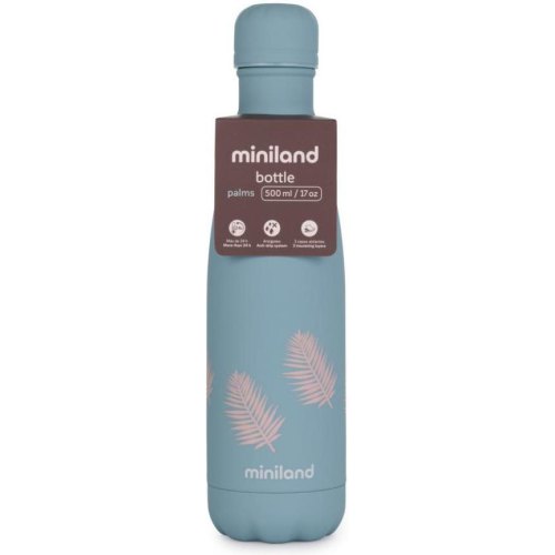 Термопляшка Miniland Bottle Palms, 500мл (89439)