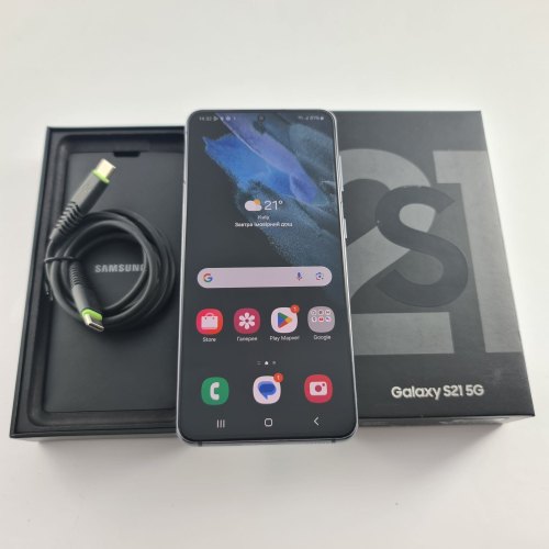 Смартфон Samsung Galaxy S21 (G991B) 256Gb Phantom Gray (SM-G991BZAGSEK) USED **
