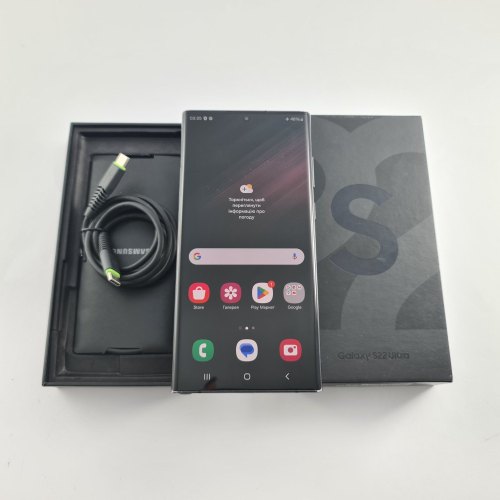 Смартфон Samsung Galaxy S22 Ultra (S908B) 256Gb Phantom Black (SM-S908BZKGSEK) USED **