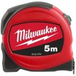 Рулетка Milwaukee, 5м, 19мм, з фіксатором змотування, АБС-пластик (48227705)