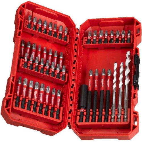 Набір біт і свердл Milwaukee Shockwave, 48шт, сталь, кейс (4932492005)