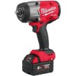 Гайковерт ударний, акумуляторний Milwaukee M18 FHIW2F12-502X, 18В, 2х5А/год, 0-2000об/хв, 2034Нм 1/2, M12-18FC, кейс (4933492783)