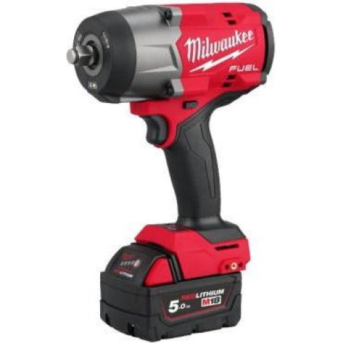 Гайковерт ударний, акумуляторний Milwaukee M18 FHIW2F12-502X, 18В, 2х5А/год, 0-2000об/хв, 2034Нм 1/2, M12-18FC, кейс (4933492783)