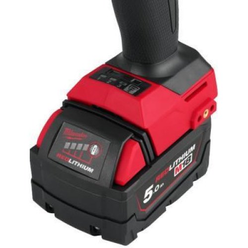 Гайковерт ударний, акумуляторний Milwaukee M18 FHIW2F12-502X, 18В, 2х5А/год, 0-2000об/хв, 2034Нм 1/2, M12-18FC, кейс (4933492783)