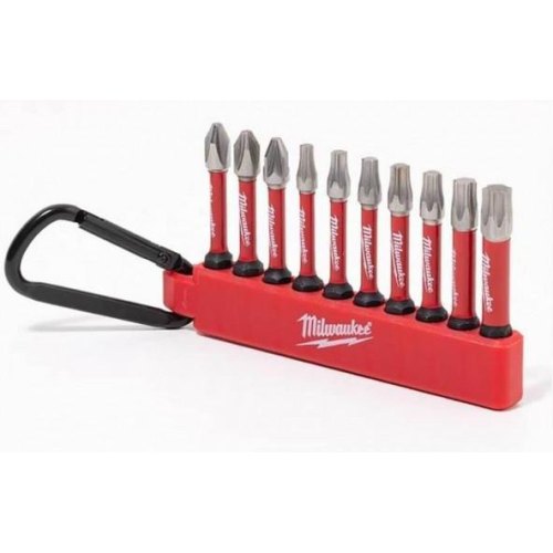 Набір біт Milwaukee Shockwave carabiner, 10шт, сталь (4932480941)