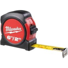 Рулетка Milwaukee, 2м, 13мм, з фіксатором змотування, АБС-пластик (48225502)