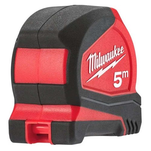 Рулетка Milwaukee Pro Compact, 5м, 19мм, з фіксатором змотування, АБС-пластик (4932459592)