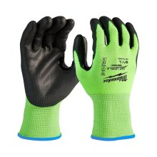 Рукавички робочі Milwaukee, smartswipe, розмір 9, поліуретан/спандекс/поліестер, зелено-чорні (4932479923)