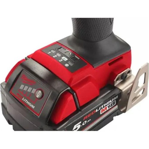 Гайковерт ударний, акумуляторний Milwaukee M18 FMTIW2F12-502X, 18В, 2х5А/год, 0-2575об/хв, 881Нм, 1/2, M12-18FC, кейс (4933478450)