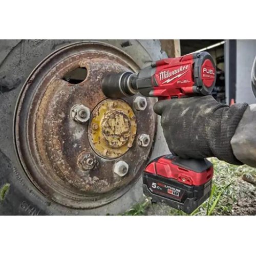 Гайковерт ударний, акумуляторний Milwaukee M18 FMTIW2F12-502X, 18В, 2х5А/год, 0-2575об/хв, 881Нм, 1/2, M12-18FC, кейс (4933478450)
