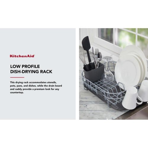 Підставка для сушки посуду KitchenAid Sinkware, сіра (KEG197OSGR)