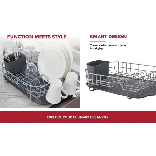 Підставка для сушки посуду KitchenAid Sinkware, сіра (KEG197OSGR)