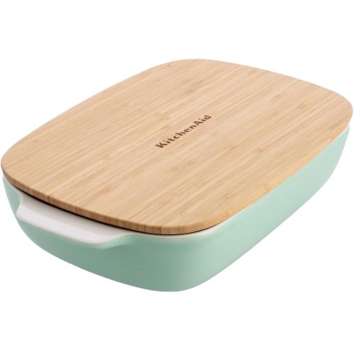 Форма для випічки KitchenAid, 3.8л, керамогранітна, з кришкою, фісташкова (CC007426-001)