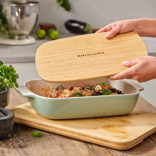 Форма для випічки KitchenAid, 3.8л, керамогранітна, з кришкою, фісташкова (CC007426-001)