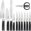 Набір ножів з підставкою KitchenAid Coreline, 11 предметів, точило (KAG12STSNBXOBQ)