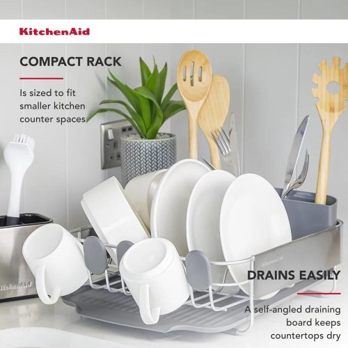Підставка для сушки посуду KitchenAid Sinkware, сіра (KEG895BXCGA)