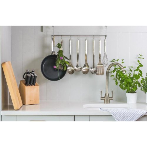 Ложка кухонна KitchenAid Premium, 33.8см, з прорізами (KMG004OHSS)