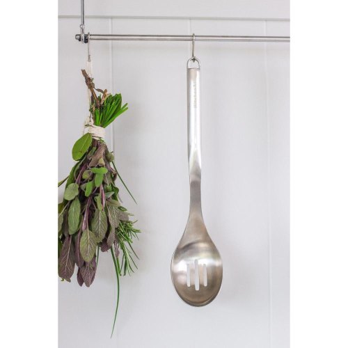 Ложка кухонна KitchenAid Premium, 33.8см, з прорізами (KMG004OHSS)