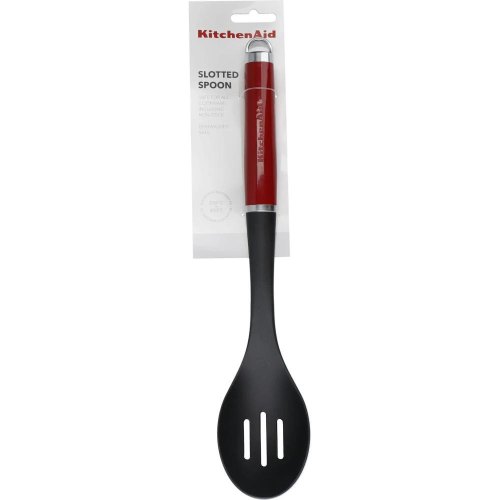 Ложка для сервіровки KitchenAid Coreline, 35.3см, з прорізами, червона (KAG004OHERE)