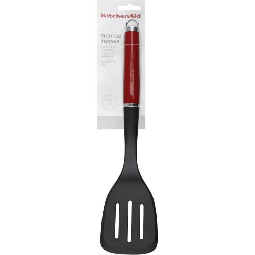 Лопатка KitchenAid Coreline, 35.6см, з прорізами, червона (KAG002OHERE)