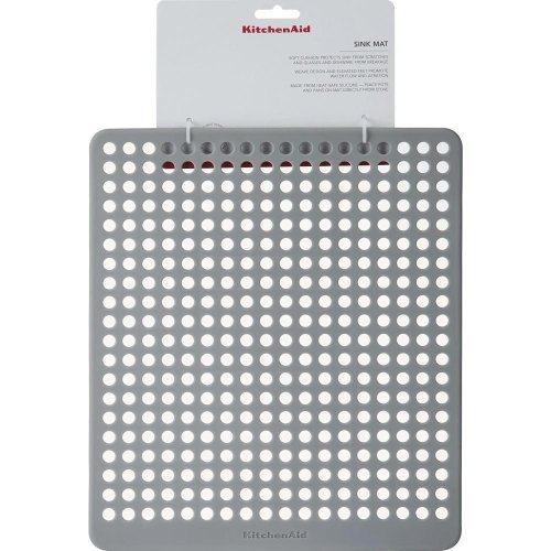 Килимок для сушки посуду KitchenAid Sinkware, 29.5х34см, сірий (KEG877OHASA)