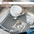 Килимок для сушки посуду KitchenAid Sinkware, 29.5х34см, сірий (KEG877OHASA)