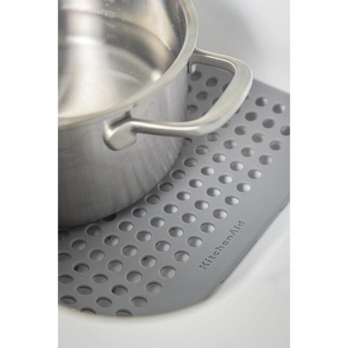 Килимок для сушки посуду KitchenAid Sinkware, 29.5х34см, сірий (KEG877OHASA)