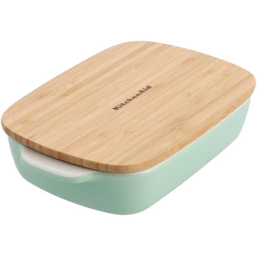 Форма для випічки KitchenAid, 0.9л, керамогранітна, з кришкою, фісташкова (CC007424-001)