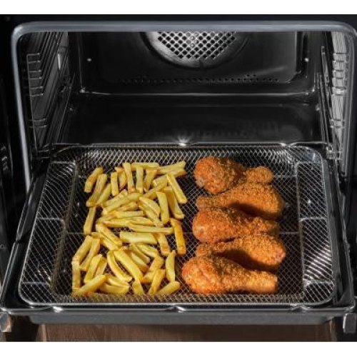 Плита комбінована Hansa, 65л, 50x60см, дисплей, конвекція, чавун, нержавіюча сталь (FCMX58329)