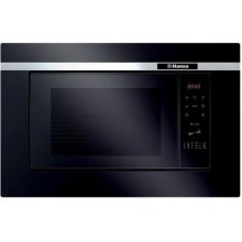 Мікрохвильова піч вбудовувана Hansa, 700Вт, 20л, електронне керування, гриль, дисплей, відкривання кнопкою, чорна (AMG20BFH)