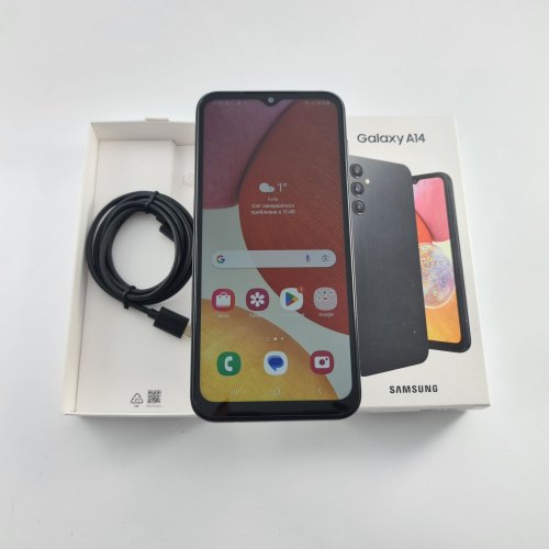 Смартфон Samsung Galaxy A14 (A145F) 64Gb Black (SM-A145FZKUSEK) USED **