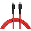 Кабель ZMi AL872, USB Type-C to Lighting, 0.3м, червоний