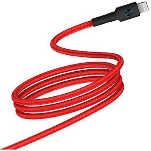 Кабель ZMi AL872, USB Type-C to Lighting, 0.3м, червоний
