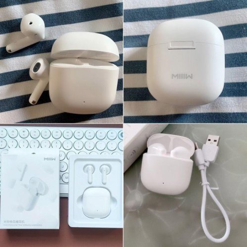 Навушники бездротові TWS Xiaomi MiiiW Wireless Earbuds Marshmallow White (MWTW03)