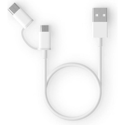 Кабель ZMi AL501, USB Type-A to USB Type-C/MicroUSB, 100см, білий