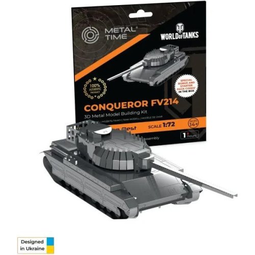 Конструктор Metal Time World of Tanks Conqueror FV214 (MT069)